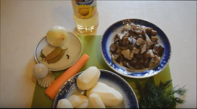 Грибной суп из белых грибов, ингредиенты