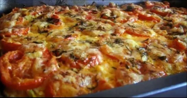 Блюдо из кабачков в духовке — запеченная пицца из кабачков