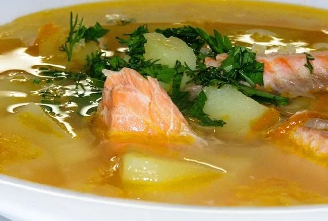 Рецепт приготовления вкусного супа из красной рыбы