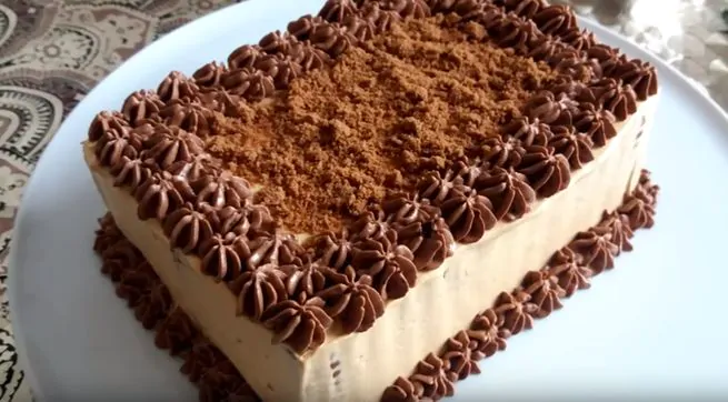 Шоколадно-мятный торт-мусс