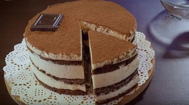 Десерт из шоколада Тирамису-лайт