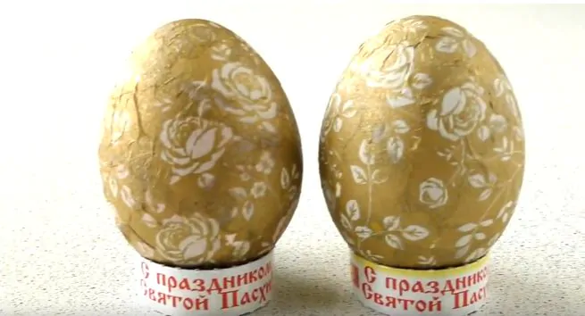 Яйца на Пасху с декупажем